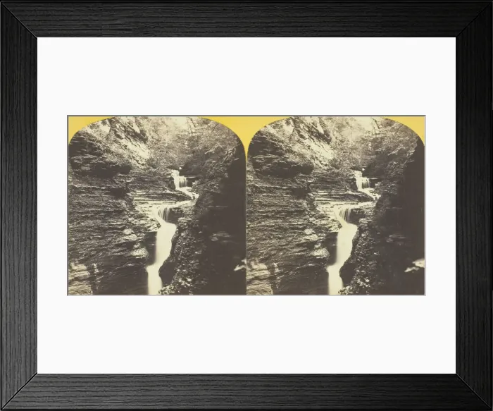 Framed Print : Buttermilk Creek, Ithaca, N. Y. Cascade above 4th Fall, 1860 / 65. Creator: J. C. Burritt Framed Print : Buttermilk Creek, Ithaca, N. Y. Cascade above 4th Fall, 1860 / 65. Creator: J. C. Burritt