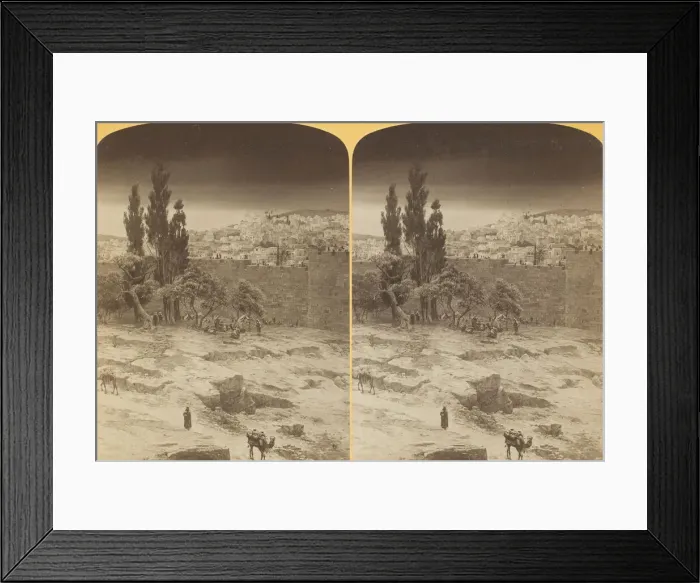Framed Print : Eastern end of Mount Zion or City of David, 1893. Creator: Henry Hamilton Bennett Framed Print : Eastern end of Mount Zion or City of David, 1893. Creator: Henry Hamilton Bennett