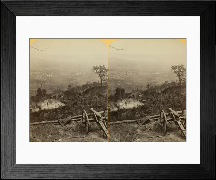 Framed Print : Historical Sycamore Tree, Orchard Knob in the distance, 1889 Framed Print : Historical Sycamore Tree, Orchard Knob in the distance, 1889