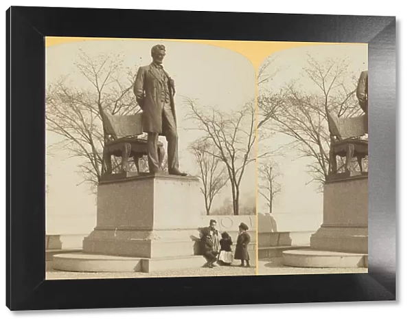 Lincoln Monument in Lincoln Park, 1887  /  93. Creator: Henry Hamilton Bennett