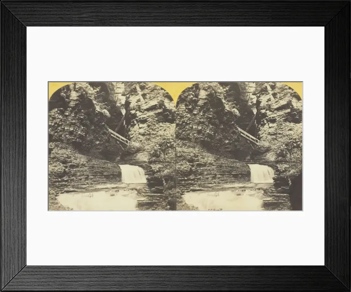 Framed Print : Freer Glen at Watkins Central View 10- Glen, 1860 / 65. Creator: J. C. Burritt Framed Print : Freer Glen at Watkins Central View 10- Glen, 1860 / 65. Creator: J. C. Burritt