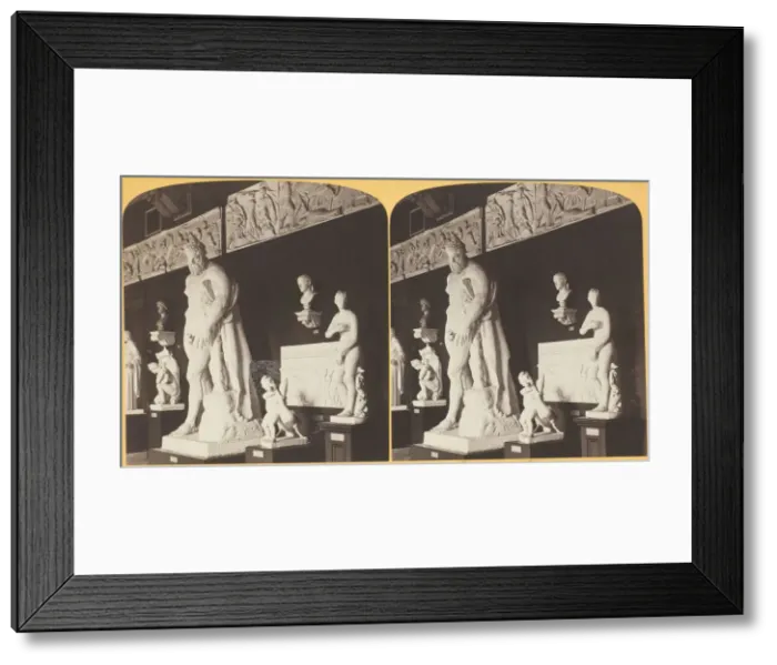 Framed Print : Venus de Medici and Herkales; Art Institute, 1893. Creator: Henry Hamilton Bennett Framed Print : Venus de Medici and Herkales; Art Institute, 1893. Creator: Henry Hamilton Bennett