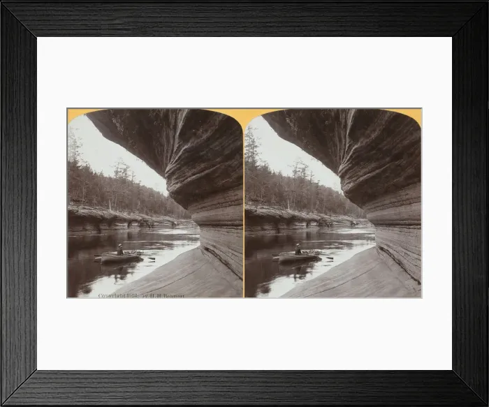 Framed Print : Along the Rocks Opposite Berrys Landing, 1903. Creator: Henry Hamilton Bennett Framed Print : Along the Rocks Opposite Berrys Landing, 1903. Creator: Henry Hamilton Bennett