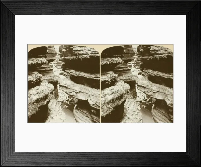 Framed Print : Cold Water Canon-looking down from near the Jug, 1870 / 1908. Creator: Henry Hamilton Bennett Framed Print : Cold Water Canon-looking down from near the Jug, 1870 / 1908. Creator: Henry Hamilton Bennett