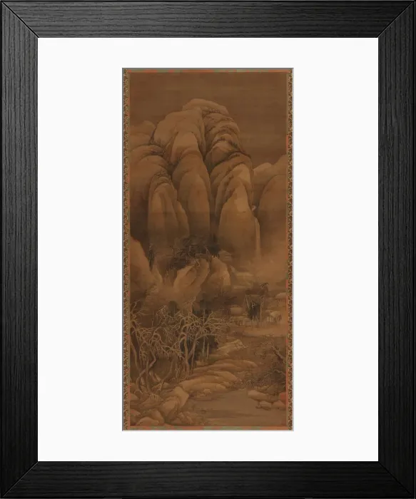 Framed Print : Mountain Hamlet after Snow, Ming or Qing dynasty, 17th century. Creator: Unknown Framed Print : Mountain Hamlet after Snow, Ming or Qing dynasty, 17th century. Creator: Unknown