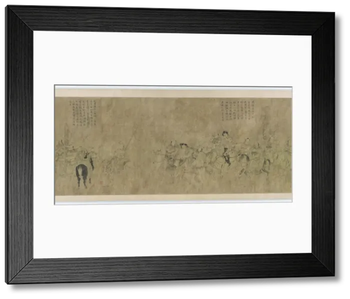 Framed Print : The captivity of Cai Wenji, Ming dynasty, 14th-15th century. Creator: Unknown Framed Print : The captivity of Cai Wenji, Ming dynasty, 14th-15th century. Creator: Unknown