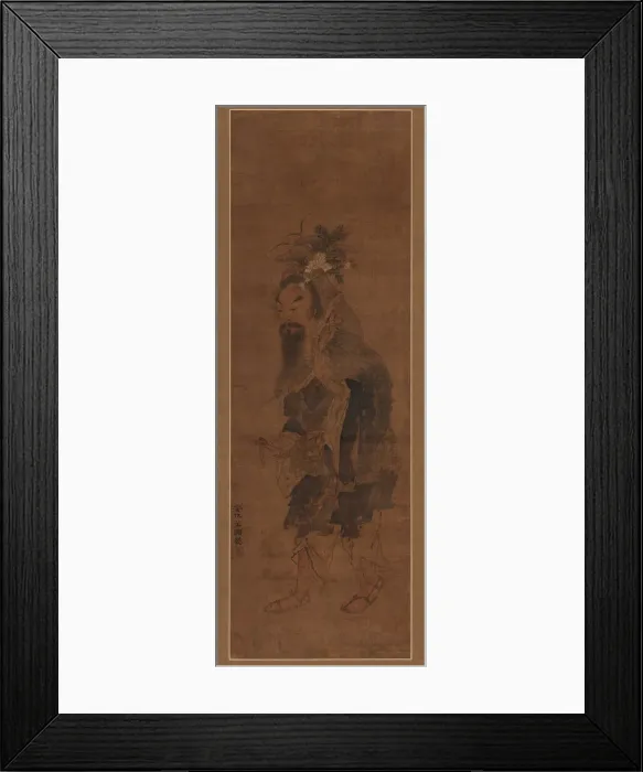 Framed Print : An Immortal Gathering Herbs and Fungus, Ming dynasty, 17th century. Creator: Unknown Framed Print : An Immortal Gathering Herbs and Fungus, Ming dynasty, 17th century. Creator: Unknown
