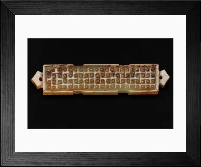 Framed Print : Pendant in the form of a rectangular bar, Eastern Zhou dynasty, 475-221 BCE Framed Print : Pendant in the form of a rectangular bar, Eastern Zhou dynasty, 475-221 BCE
