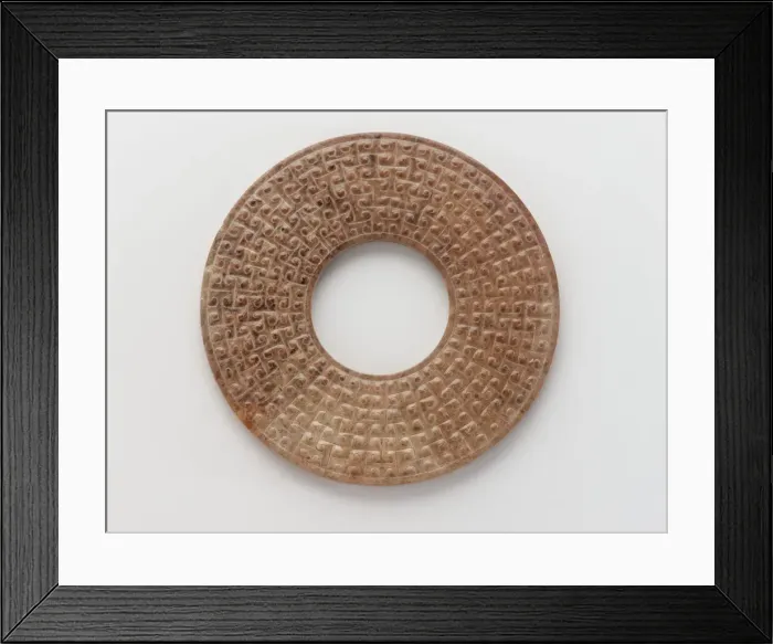 Framed Print : Pendant in the form of a disk (bi) with raised knobs, Eastern Zhou dynasty, 475-221 BCE Framed Print : Pendant in the form of a disk (bi) with raised knobs, Eastern Zhou dynasty, 475-221 BCE