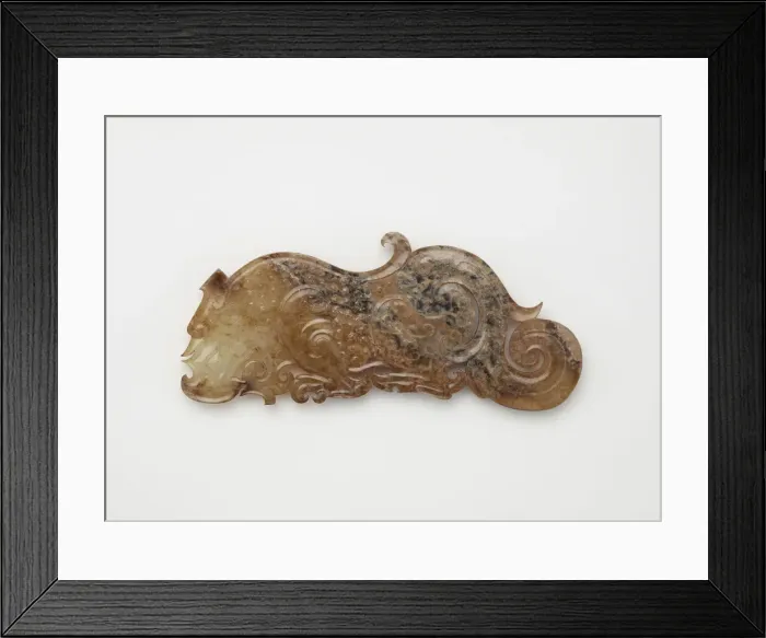 Framed Print : Pendant in the form of a crouching feline, Eastern Zhou dynasty, 475-221 BCE Framed Print : Pendant in the form of a crouching feline, Eastern Zhou dynasty, 475-221 BCE