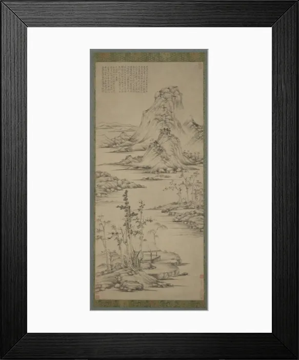 Framed Print : Spring Mists over a Riverside Pavilion, Ming dynasty, 1368-1644. Creator: Unknown Framed Print : Spring Mists over a Riverside Pavilion, Ming dynasty, 1368-1644. Creator: Unknown