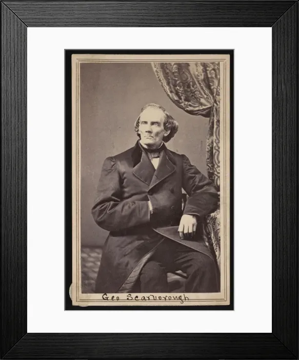 Framed Print : Portrait of George Scarborough, 1862-1863. Creator: Addis & Noel Framed Print : Portrait of George Scarborough, 1862-1863. Creator: Addis & Noel