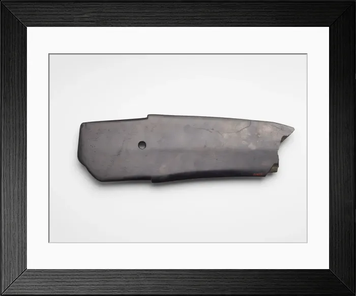 Framed Print : Dagger-axe (ge ?), fragment, Erlitou culture or early Shang dynasty, ca. 2000-ca Framed Print : Dagger-axe (ge ?), fragment, Erlitou culture or early Shang dynasty, ca. 2000-ca