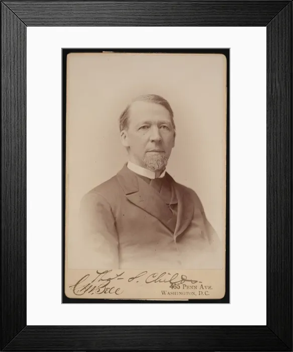 Framed Print : Portrait of Thomas Spencer Childs (1825-1914), Before 1893. Creator: Charles Milton Bell Framed Print : Portrait of Thomas Spencer Childs (1825-1914), Before 1893. Creator: Charles Milton Bell
