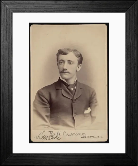 Framed Print : Portrait of Frank Hamilton Cushing (1857-1900), Before 1893. Creator: Charles Milton Bell Framed Print : Portrait of Frank Hamilton Cushing (1857-1900), Before 1893. Creator: Charles Milton Bell