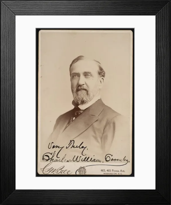 Framed Print : Portrait of Charles William Coombs, Before 1893. Creator: Charles Milton Bell Framed Print : Portrait of Charles William Coombs, Before 1893. Creator: Charles Milton Bell