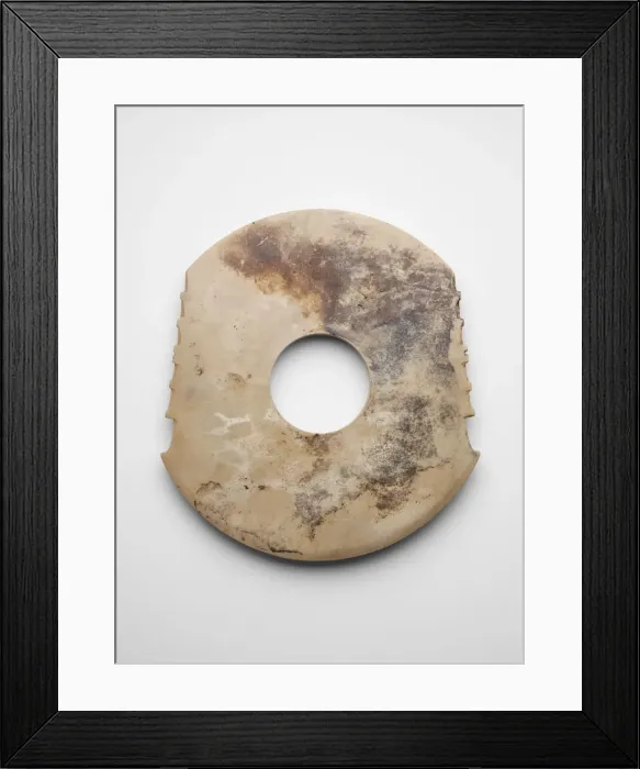 Framed Print : Axe (yue ?), made from a collared disk, Late Shang dynasty, ca. 1300-ca. 1050 BCE Framed Print : Axe (yue ?), made from a collared disk, Late Shang dynasty, ca. 1300-ca. 1050 BCE