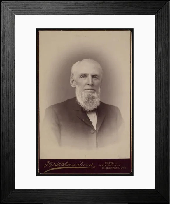 Framed Print : Portrait of Charles Stewart Channell (1820-1906), 1896. Creator: HG Blauchard