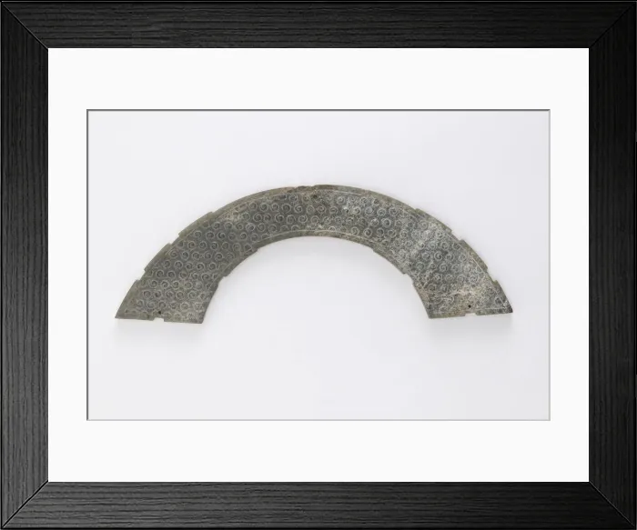 Framed Print : Thin plaque cut in arc of circle, of the type huang, Eastern Zhou dynasty Framed Print : Thin plaque cut in arc of circle, of the type huang, Eastern Zhou dynasty