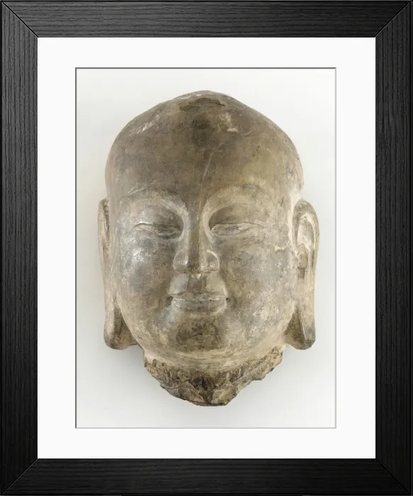 Framed Print : Head of the disciple Ananda, Northern Qi dynasty, 550-577. Creator: Unknown Framed Print : Head of the disciple Ananda, Northern Qi dynasty, 550-577. Creator: Unknown