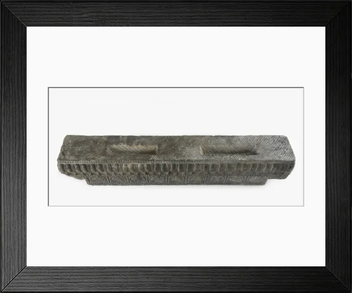Framed Print : Lateral stretcher from the base of a funerary couch... Period of Division