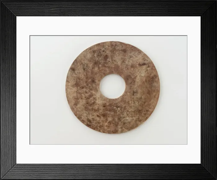 Framed Print : Disk (bi) with spirals, Eastern Zhou dynasty, 475-221 BCE. Creator: Unknown Framed Print : Disk (bi) with spirals, Eastern Zhou dynasty, 475-221 BCE. Creator: Unknown