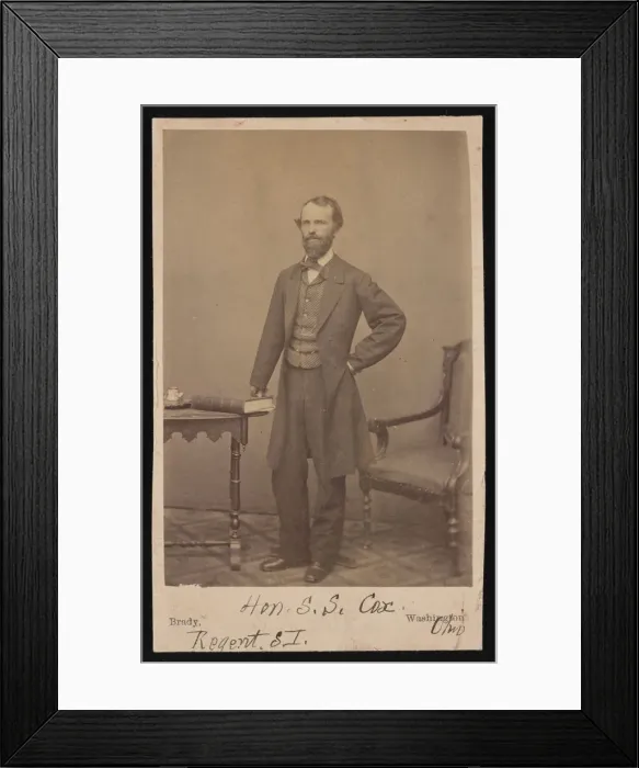 Framed Print : Portrait of Samuel Sullivan Cox (1824-1889), Before 1889. Creator: Mathew Brady Framed Print : Portrait of Samuel Sullivan Cox (1824-1889), Before 1889. Creator: Mathew Brady
