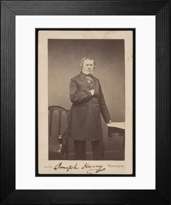 Framed Print : Portrait of Joseph Henry (1797-1878) - Standing, Before 1878. Creator: Mathew Brady Framed Print : Portrait of Joseph Henry (1797-1878) - Standing, Before 1878. Creator: Mathew Brady