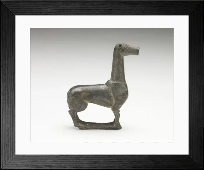 Framed Print : A standing deer, Han dynasty, 206 BCE-220 CE. Creator: Unknown Framed Print : A standing deer, Han dynasty, 206 BCE-220 CE. Creator: Unknown