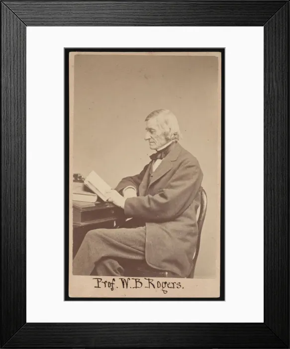 Framed Print : Portrait of William Barton Rogers (1804-1882), Between 1866 and 1873 Framed Print : Portrait of William Barton Rogers (1804-1882), Between 1866 and 1873