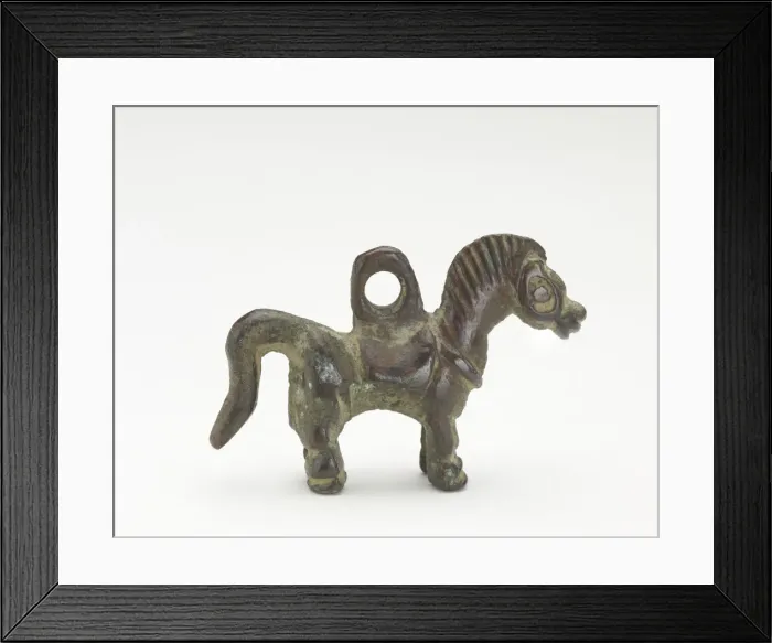 Framed Print : Ornament in the form of a horse, Period of Division, 220-589. Creator: Unknown Framed Print : Ornament in the form of a horse, Period of Division, 220-589. Creator: Unknown