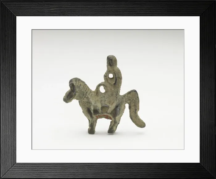 Framed Print : Ornament in the form of possibly a monkey riding a horse, Period of Division, 220-589 Framed Print : Ornament in the form of possibly a monkey riding a horse, Period of Division, 220-589