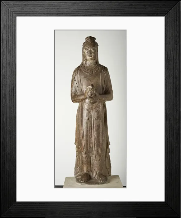 Framed Print : Standing Bodhisattva, Northern Qi dynasty, 550-577. Creator: Unknown Framed Print : Standing Bodhisattva, Northern Qi dynasty, 550-577. Creator: Unknown