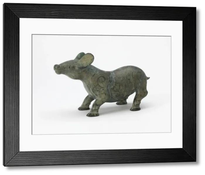 Framed Print : Fitting in the form of a quadruped with interlace, Late Eastern Zhou dynasty Framed Print : Fitting in the form of a quadruped with interlace, Late Eastern Zhou dynasty