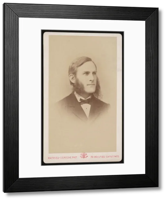 Framed Print : Portrait of Samuel Hubbard Scudder (1837-1911), Circa 1871. Creator: Mathieu Deroche Framed Print : Portrait of Samuel Hubbard Scudder (1837-1911), Circa 1871. Creator: Mathieu Deroche
