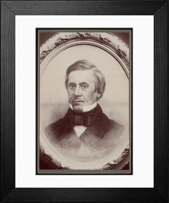 Framed Print : Portrait of Joseph Henry (1797-1878), 1857. Creator: AW Janvier