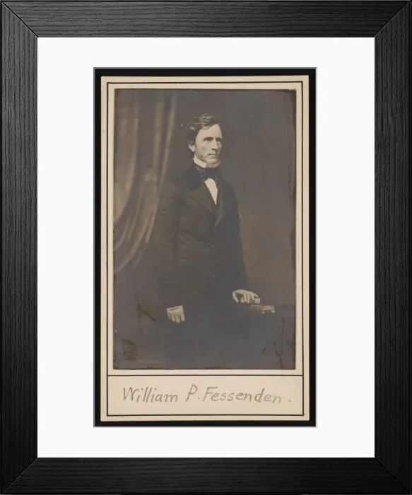 Framed Print : Portrait of William Pitt Fessenden (1806-1869), Before 1869 Framed Print : Portrait of William Pitt Fessenden (1806-1869), Before 1869