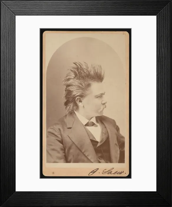 Framed Print : Portrait of Oscar Loew, Circa 1876. Creator: CH McCallister Framed Print : Portrait of Oscar Loew, Circa 1876. Creator: CH McCallister