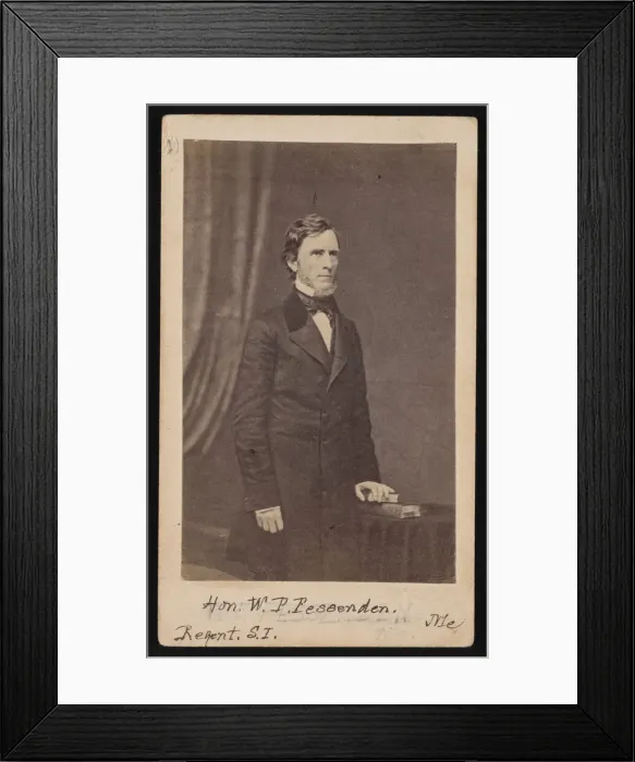 Framed Print : Portrait of William Pitt Fessenden (1806-1869), Before 1869 Framed Print : Portrait of William Pitt Fessenden (1806-1869), Before 1869