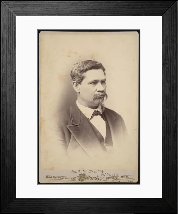 Framed Print : Portrait of Orlando Metcalfe Poe (1832-1895), October 31, 1883 Framed Print : Portrait of Orlando Metcalfe Poe (1832-1895), October 31, 1883