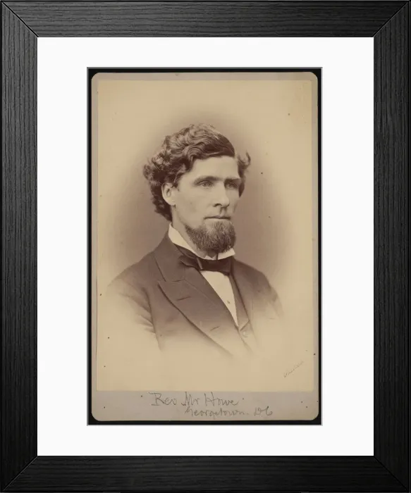 Framed Print : Portrait of Reverend Howe, Between 1876 and 1880. Creator: Samuel Montague Fassett Framed Print : Portrait of Reverend Howe, Between 1876 and 1880. Creator: Samuel Montague Fassett