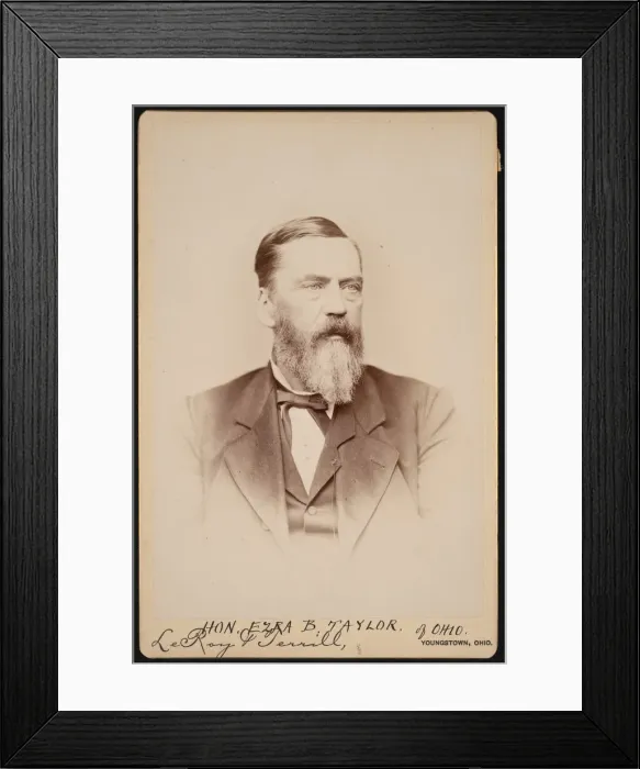 Framed Print : Portrait of Ezra Booth Taylor (1823-1912), Before 1896. Creator: Le Roy & Terrill Framed Print : Portrait of Ezra Booth Taylor (1823-1912), Before 1896. Creator: Le Roy & Terrill