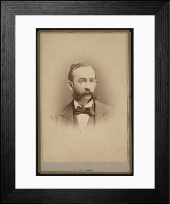 Framed Print : Portrait of Daniel Coit Gilman (1831-1908), Circa 1875. Creator: George Daniels Morse Framed Print : Portrait of Daniel Coit Gilman (1831-1908), Circa 1875. Creator: George Daniels Morse