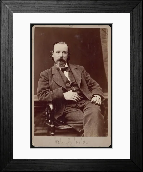 Framed Print : Portrait of John Gough Judd (1824-1895), Between 1876 and 1880 Framed Print : Portrait of John Gough Judd (1824-1895), Between 1876 and 1880