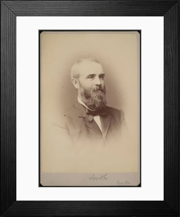 Framed Print : Portrait of Smith, 1879. Creator: Samuel Montague Fassett Framed Print : Portrait of Smith, 1879. Creator: Samuel Montague Fassett