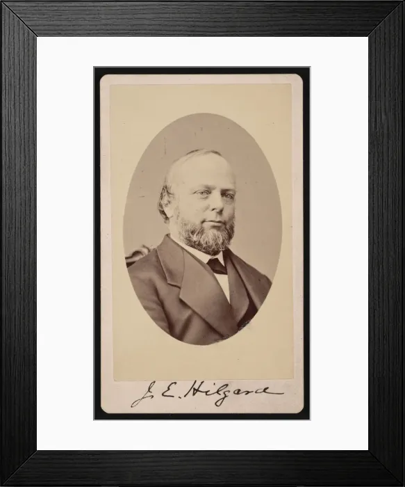 Framed Print : Portrait of Julius Erasmus Hilgard (1825-1891), 1875. Creator Framed Print : Portrait of Julius Erasmus Hilgard (1825-1891), 1875. Creator