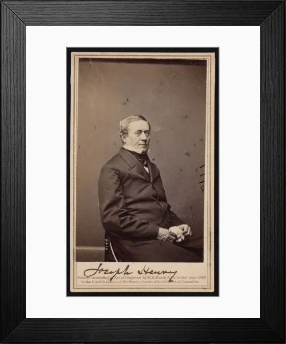 Framed Print : Portrait of Joseph Henry (1797-1878), 1865. Creator: Bradys National Photographic