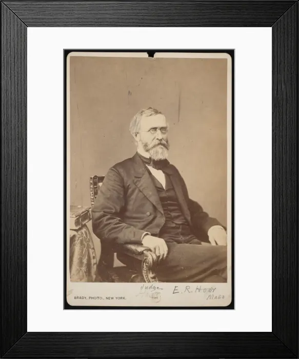Framed Print : Portrait of Ebenezer Rockwood Hoar (1816-1895), Before 1895 Framed Print : Portrait of Ebenezer Rockwood Hoar (1816-1895), Before 1895