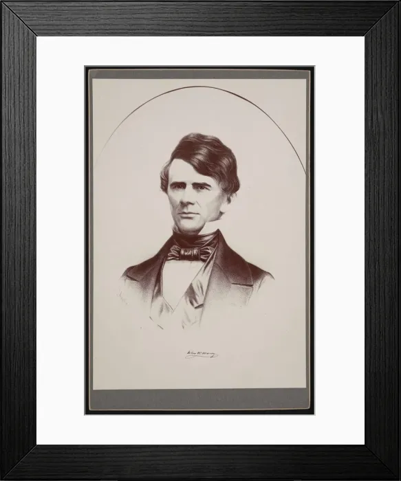 Framed Print : Portrait of John Walker Maury (1809-1855), 1855. Creator: Leopold Grozelier Framed Print : Portrait of John Walker Maury (1809-1855), 1855. Creator: Leopold Grozelier