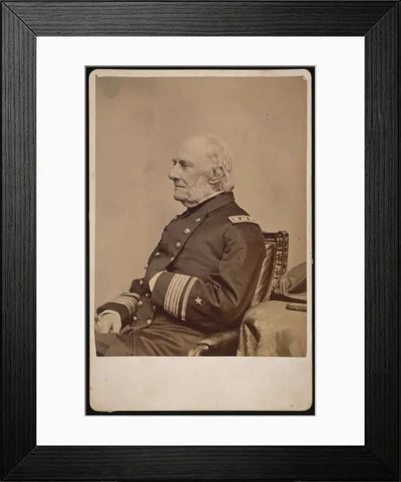 Framed Print : Portrait of Admiral William Branford Shubrick (1790-1874), Before 1874